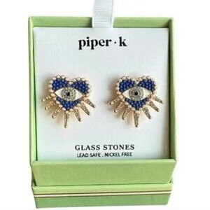 Piper K Evil Eye‎ Earrings